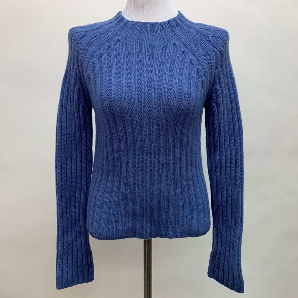 Newton Trading Co.‎ Sweater Petite Medium Purple Multicolor 100% Lambswool
